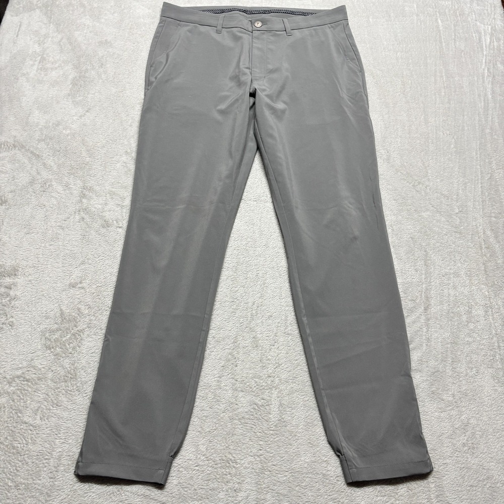 Primo‎ Golf Pants Mens 35x32 Gray Jogger Zip Ankle Performance Light